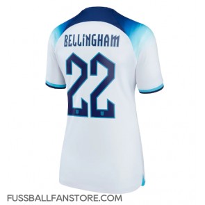 England Jude Bellingham #22 Replik Heimtrikot Damen WM 2022 Kurzarm